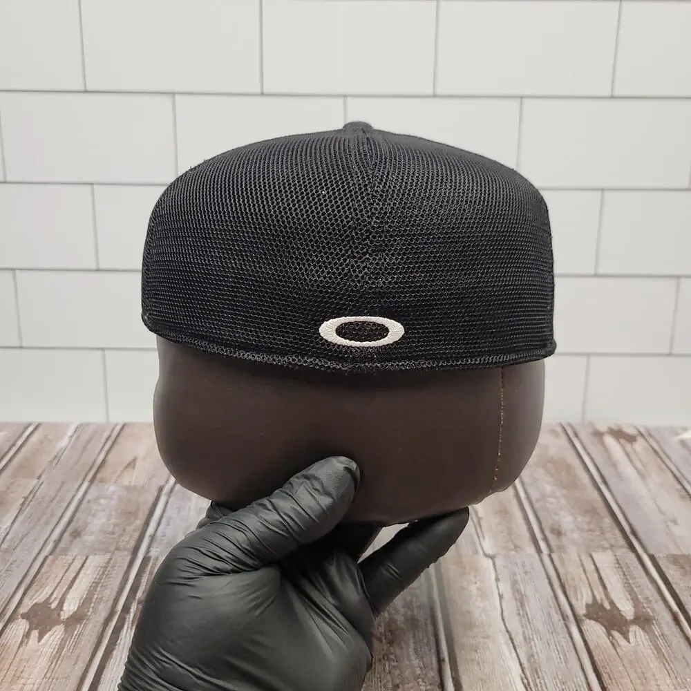 Oakley A-Flex Performance Mesh Stretch Fit Hat Black S/M Adult Cap